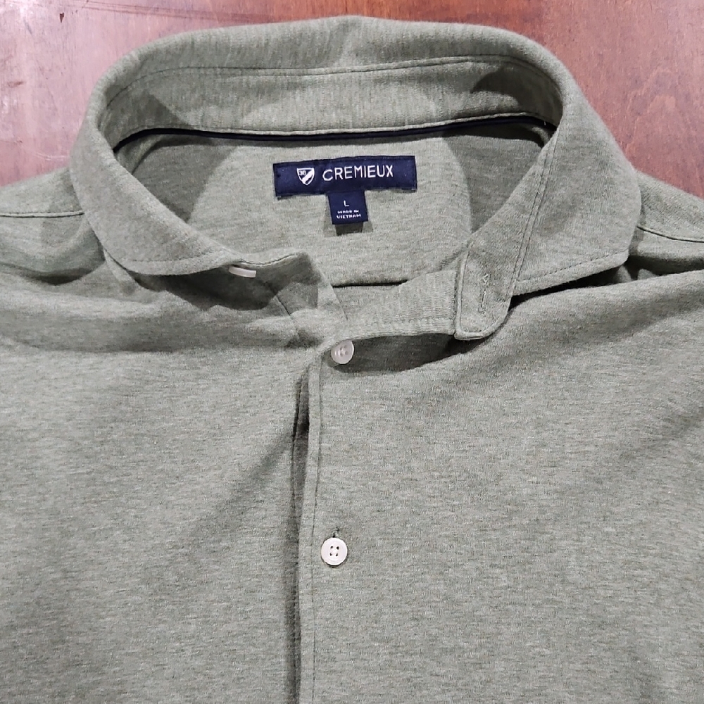 Daniel Cremieux Casual Olive Button Down Shirt